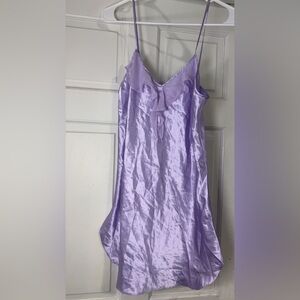 Purple slip dress